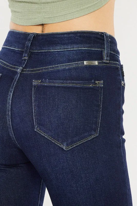 Vervet High Rise Dark Wash Flare