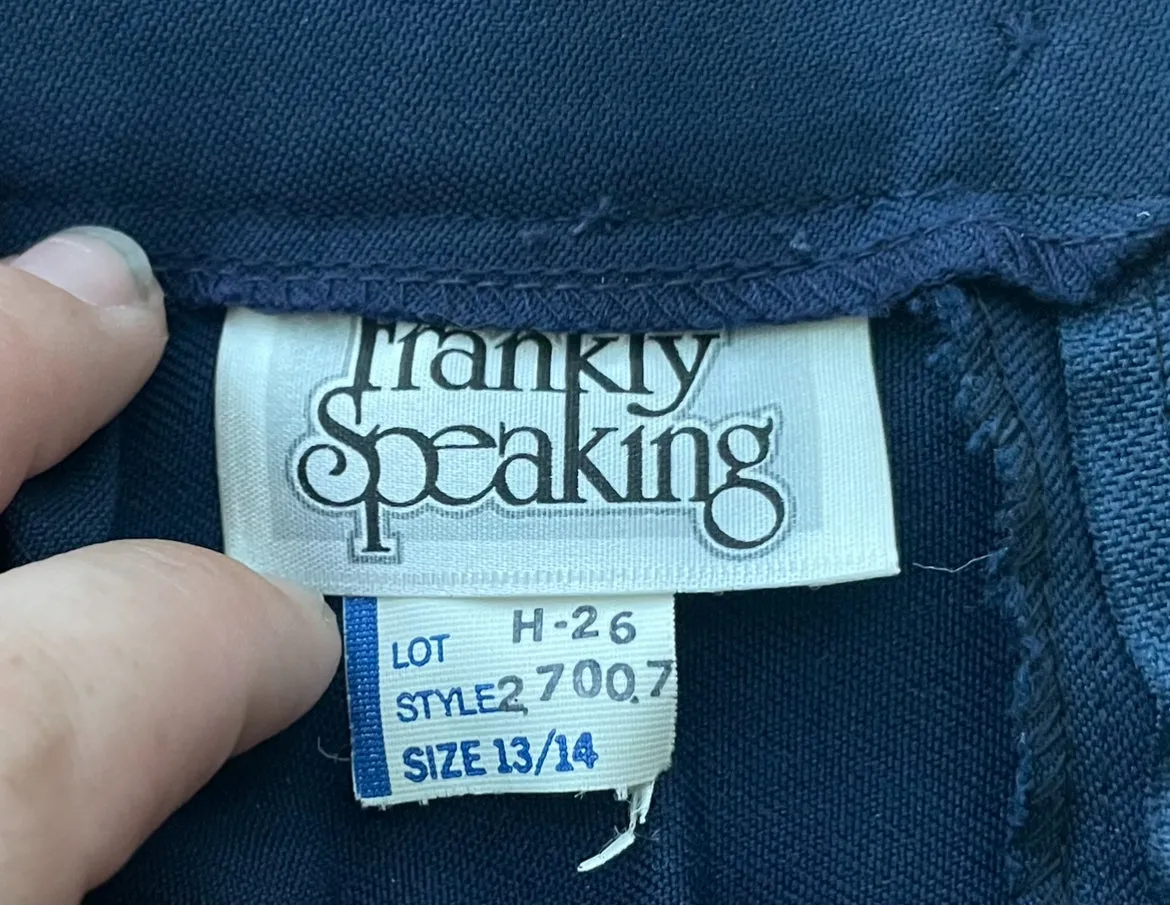 Vintage 1960’s Navy Pleated Skirt