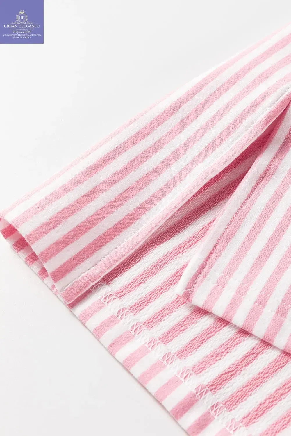 White Stripe Patchwork Plus Size T-Shirt