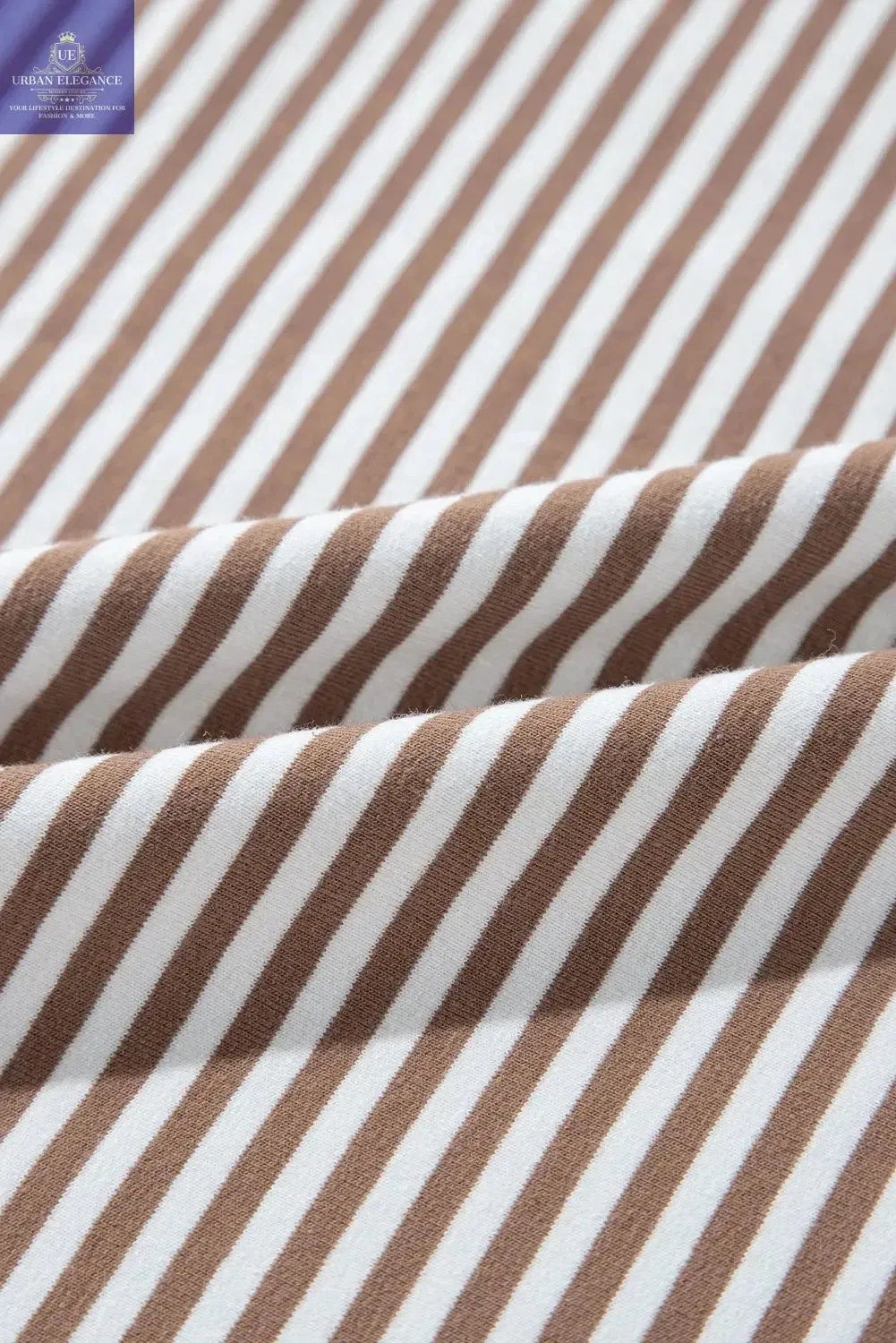 White Stripe Patchwork Plus Size T-Shirt