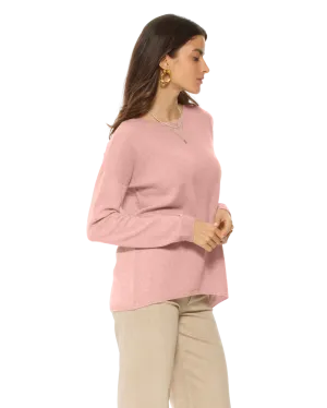Women's Oversized Cashmere Boatneck Sweater Peach
