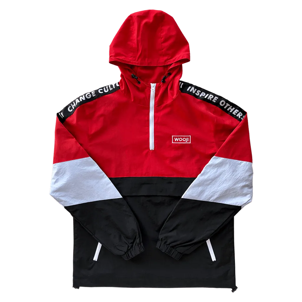 Wooji Identity Anorak Jacket Red/White/Black