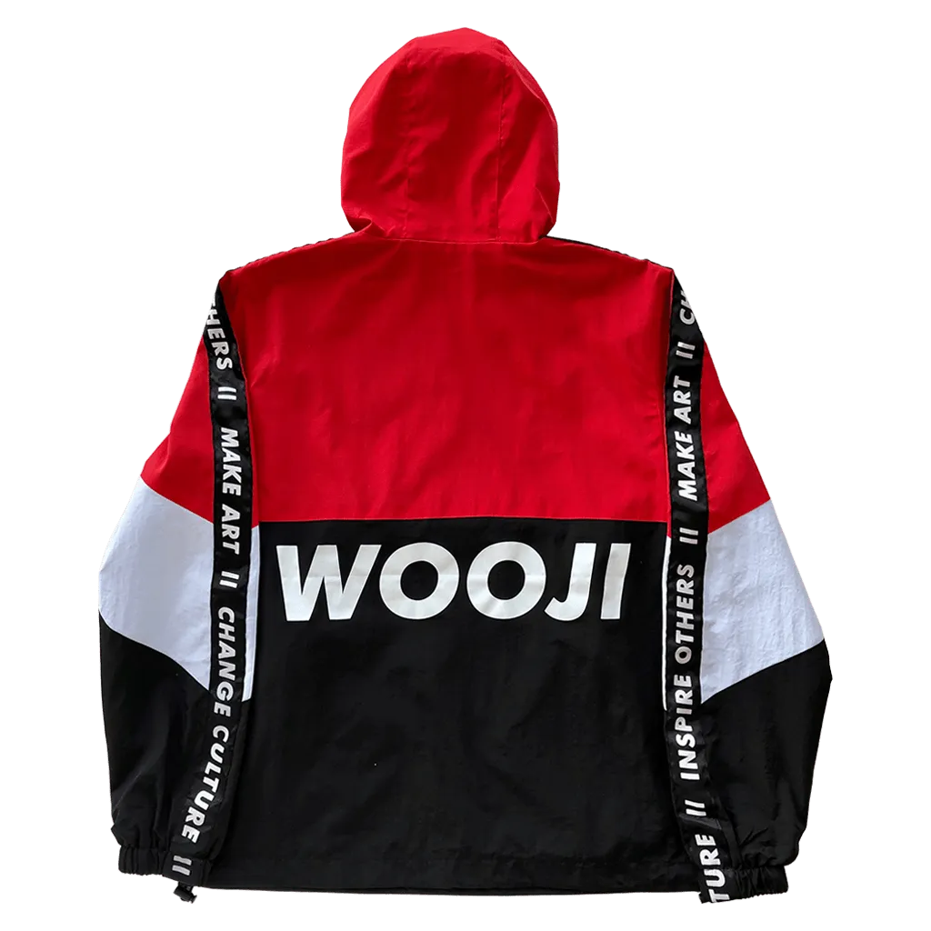 Wooji Identity Anorak Jacket Red/White/Black