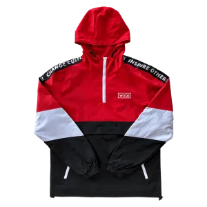 Wooji Identity Anorak Jacket Red/White/Black