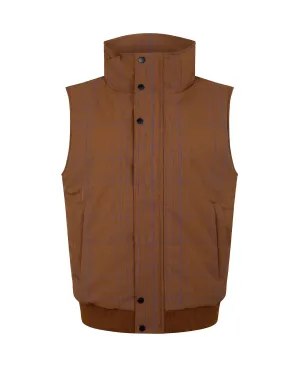 WOOL CHECK VEST