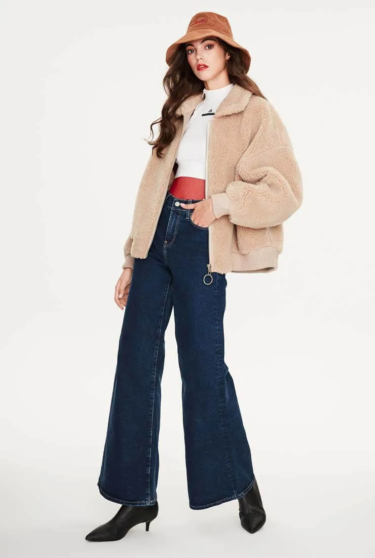 Wool Short Warm Teddy Bear Jacket