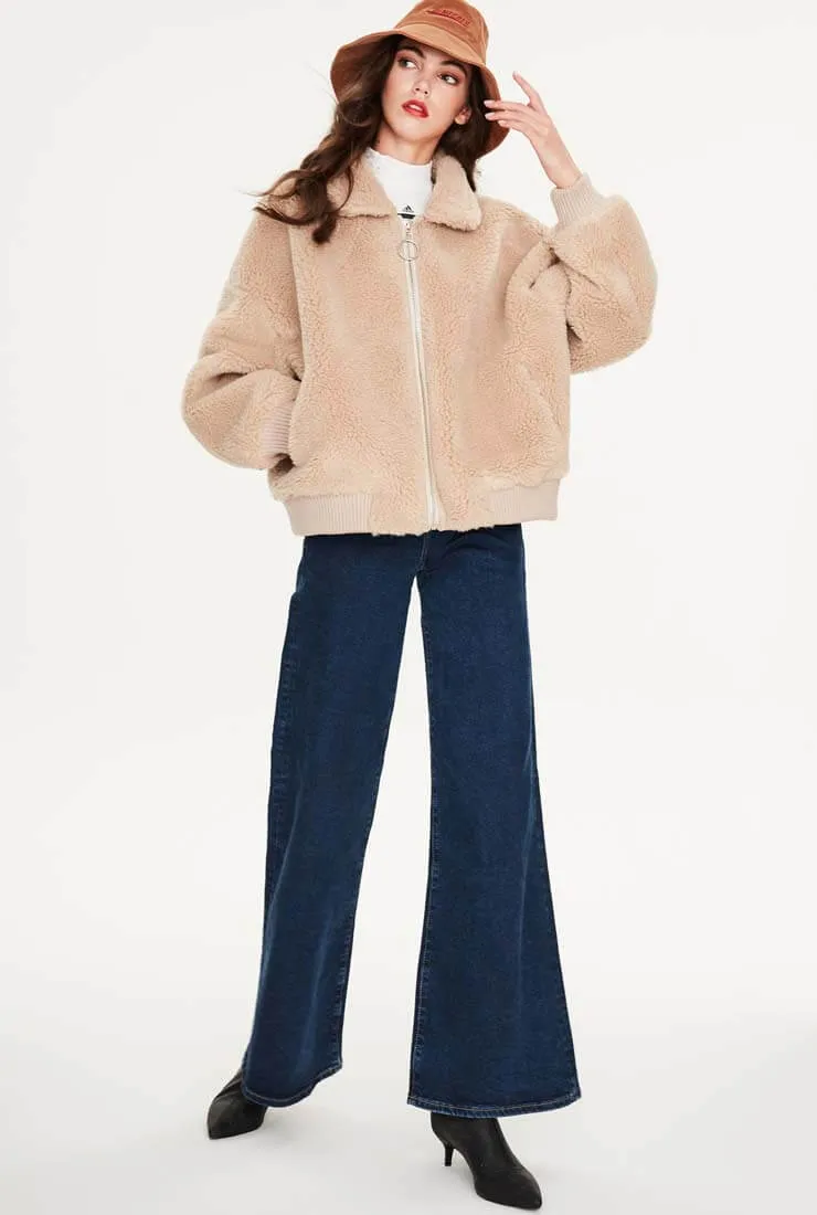 Wool Short Warm Teddy Bear Jacket