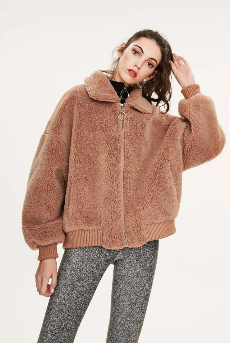 Wool Short Warm Teddy Bear Jacket