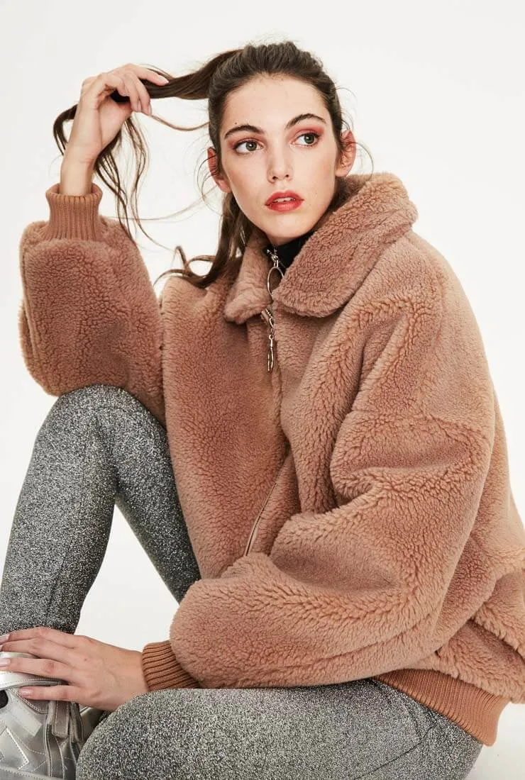 Wool Short Warm Teddy Bear Jacket