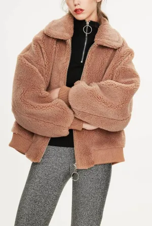 Wool Short Warm Teddy Bear Jacket