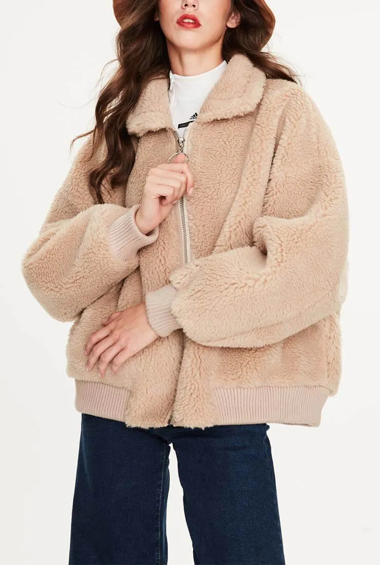 Wool Short Warm Teddy Bear Jacket