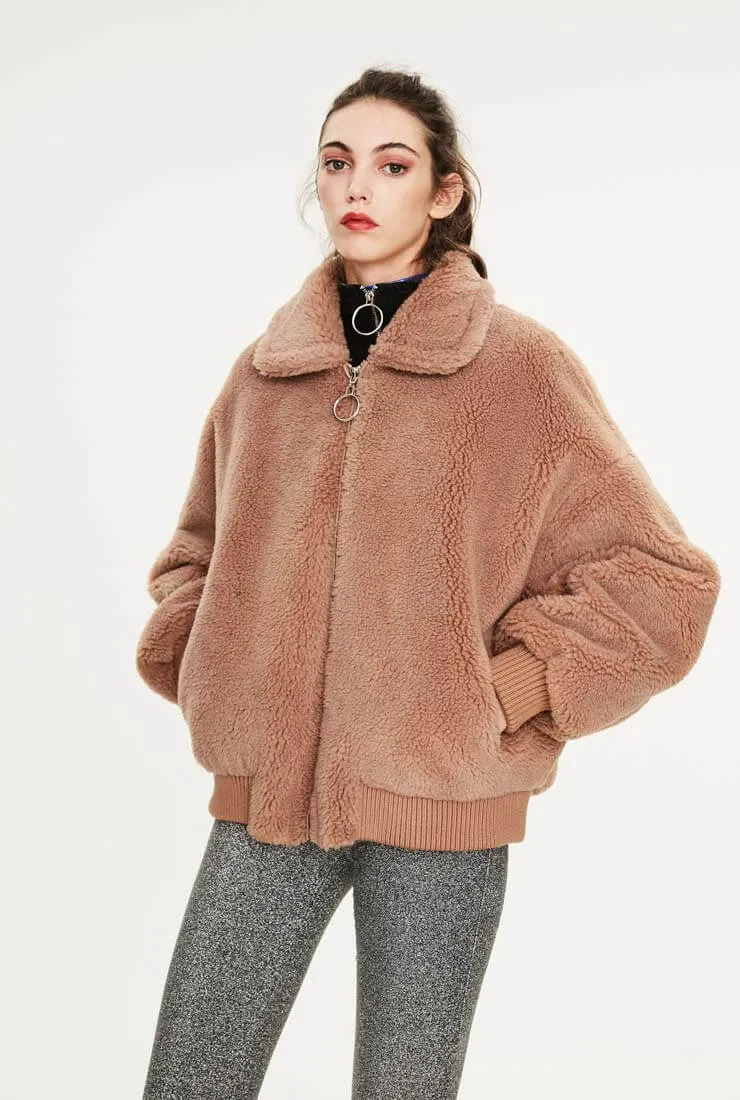 Wool Short Warm Teddy Bear Jacket